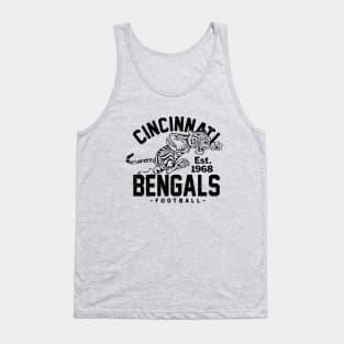 Vintage Cincinnati Bengals 3 by Buck Tee Originals Tank Top